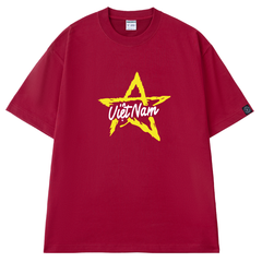 Áo T-shirt Unisex Việt Nam Giữa Cờ Đỏ Ngôi Sao Vàng Lớn V4 - O1A153