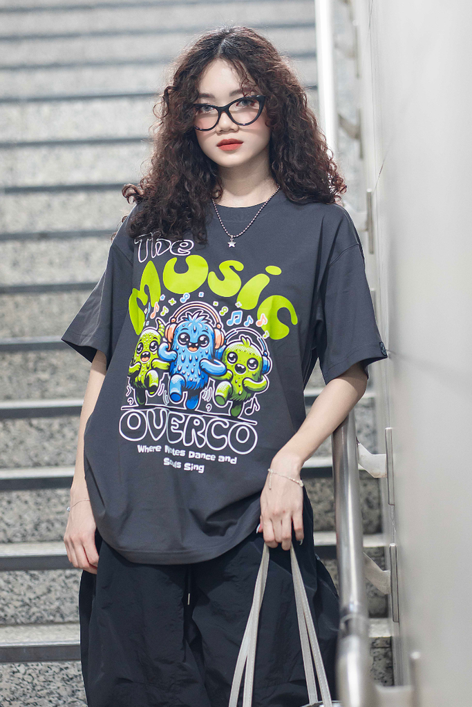 Áo Thun Unisex The Music Cotton Overco - O1A77