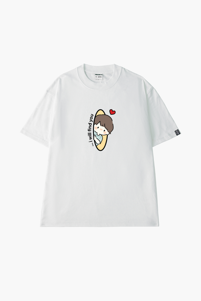 Áo Thun Cặp Đôi Chipi I Will Find You, Cotton - O1A91