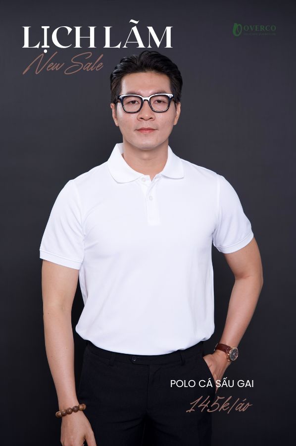 Áo Polo Basic Cá Sấu Gai 7 Màu  Overco - OV PPL245