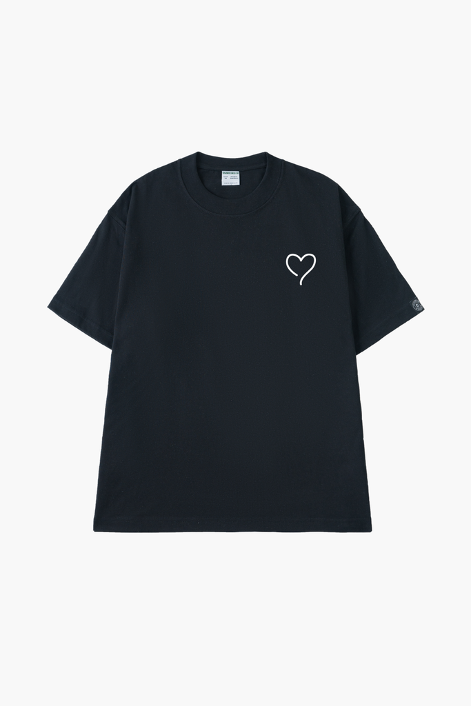 Áo T-shirt Cotton Nam Nữ Hình Trái Tim - O1A86