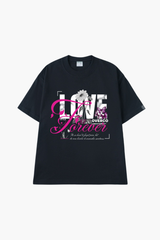 Áo T-shirt Cotton Nam Nữ Love Forever Overco - O1A95