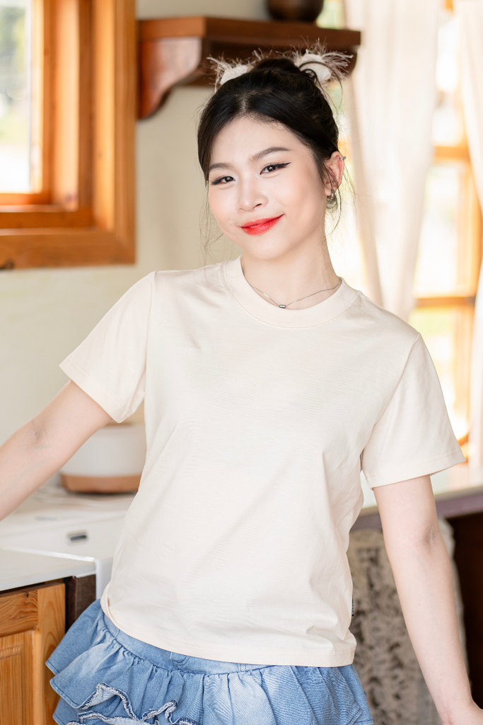Áo Thun Baby Tee Basic Cotton 5 Màu - O7A1