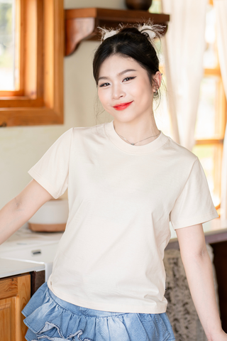 Áo Thun Baby Tee Basic Cotton 5 Màu - O7A1
