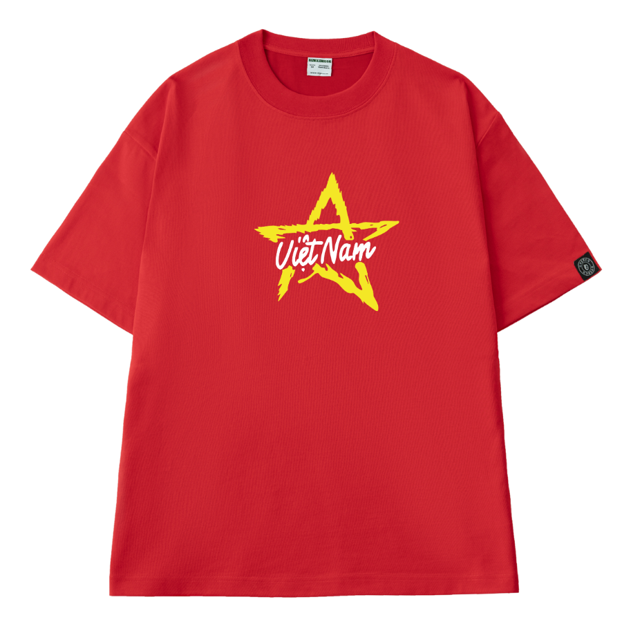 Áo T-shirt Unisex Việt Nam Giữa Cờ Đỏ Ngôi Sao Vàng Lớn V4 - O1A153