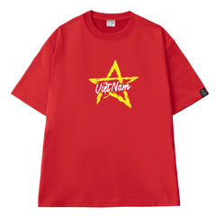 Áo T-shirt Unisex Việt Nam Giữa Cờ Đỏ Ngôi Sao Vàng Lớn V4 - O1A153