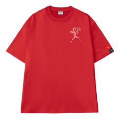 Áo Thun Cotton Unisex Kí Hoạ Thổi Kèn Loa Của Bác Hồ - O1A143
