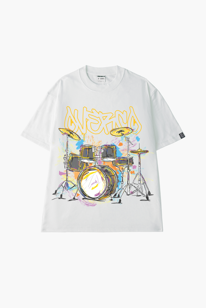 Áo Thun Unisex Drum, Cotton - O1A42