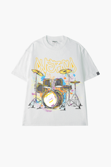 Áo Thun Unisex Drum, Cotton - O1A42