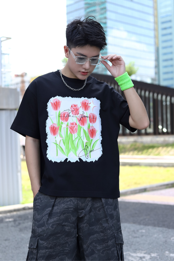Áo Thun Boxy Unisex The Tulips- O6A24