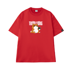 Áo T-shirt Cotton Nam Nữ In Chơi Bài - O1A62