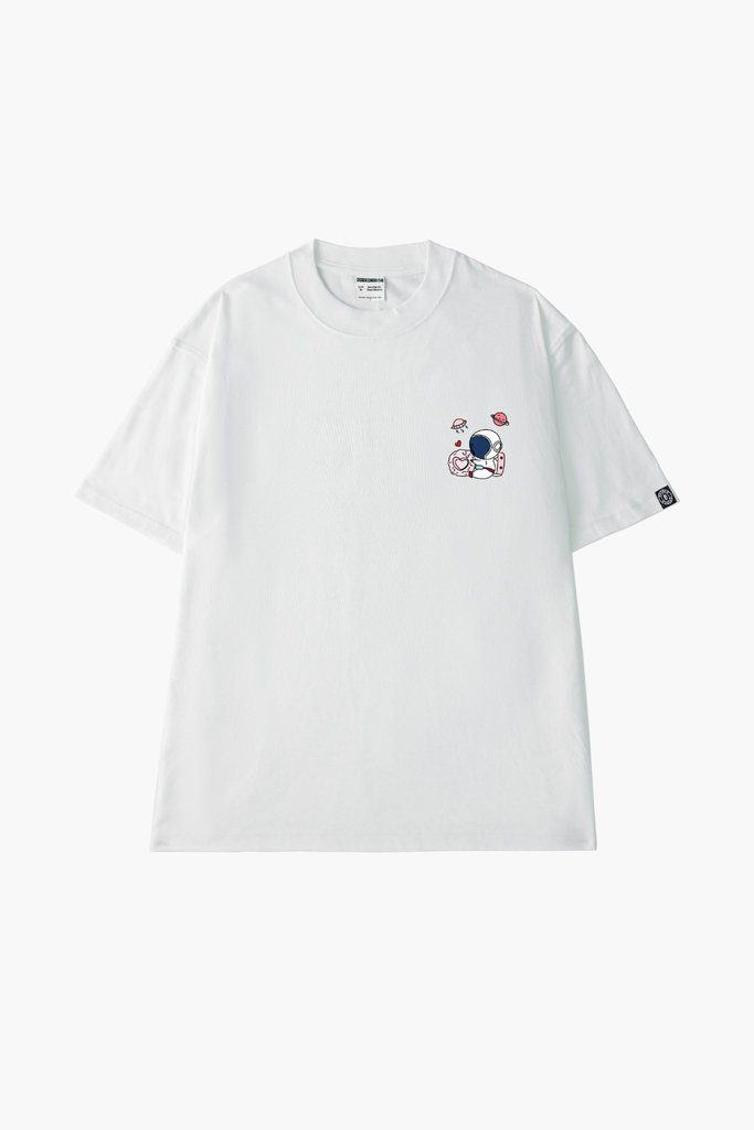 Áo Thun Cotton Cặp Đôi Phi Hành Gia - O1A85