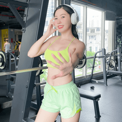 Quần Short Thể Thao Nữ  2 Lớp Phối Lưới OVERCO - SPW002