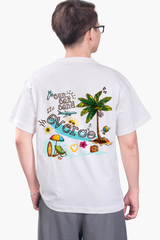 Áo T-shirt Vải Thun Lạnh Unisex Beach Overco - O1H4