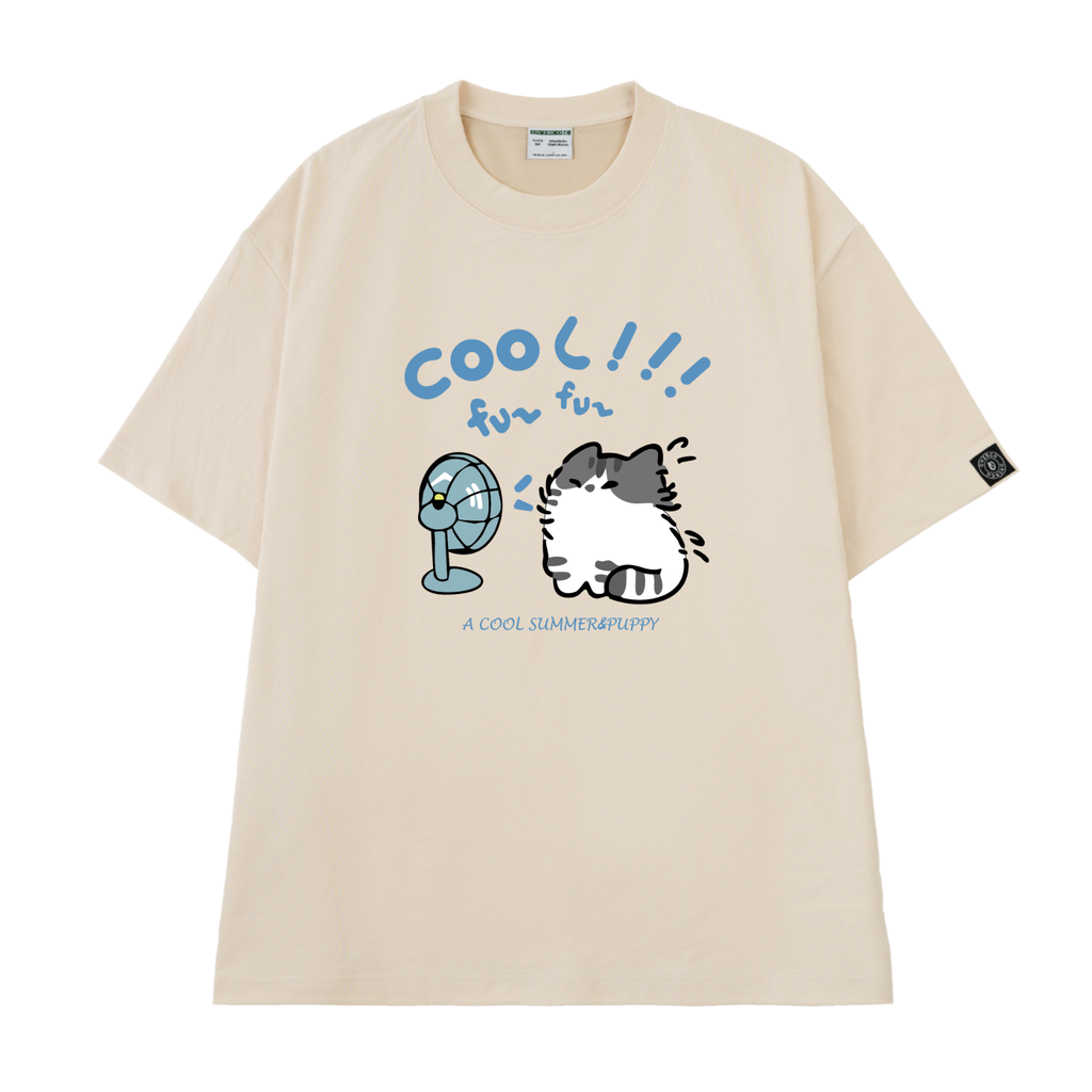 Áo Thun Unisex In Mèo Cool Đáng Yêu - O1A137
