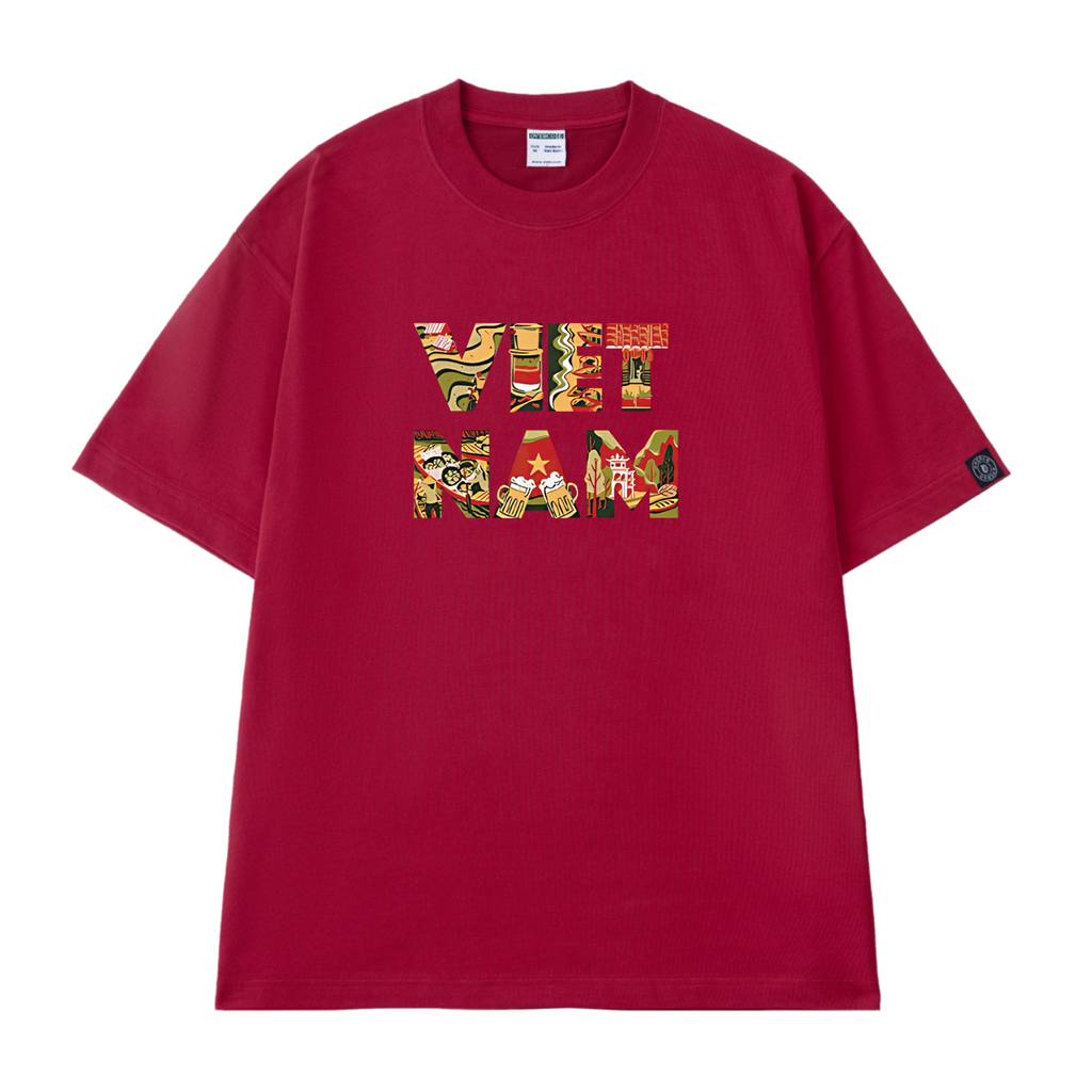 Áo Thun Unisex Chữ Việt Nam Nghê Thuật - O1A152