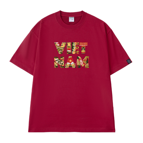 Áo Thun Unisex Chữ Việt Nam Nghê Thuật - O1A152