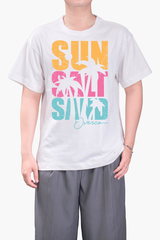 Áo T-shirt Vải Thun Lạnh Unisex Chữ Sun Salt Sand Overco - O1H5