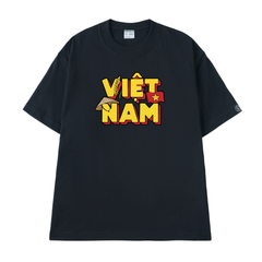 Áo Thun Cotton Unisex Chữ Việt Nam Cây Lúa Overco - O1A163