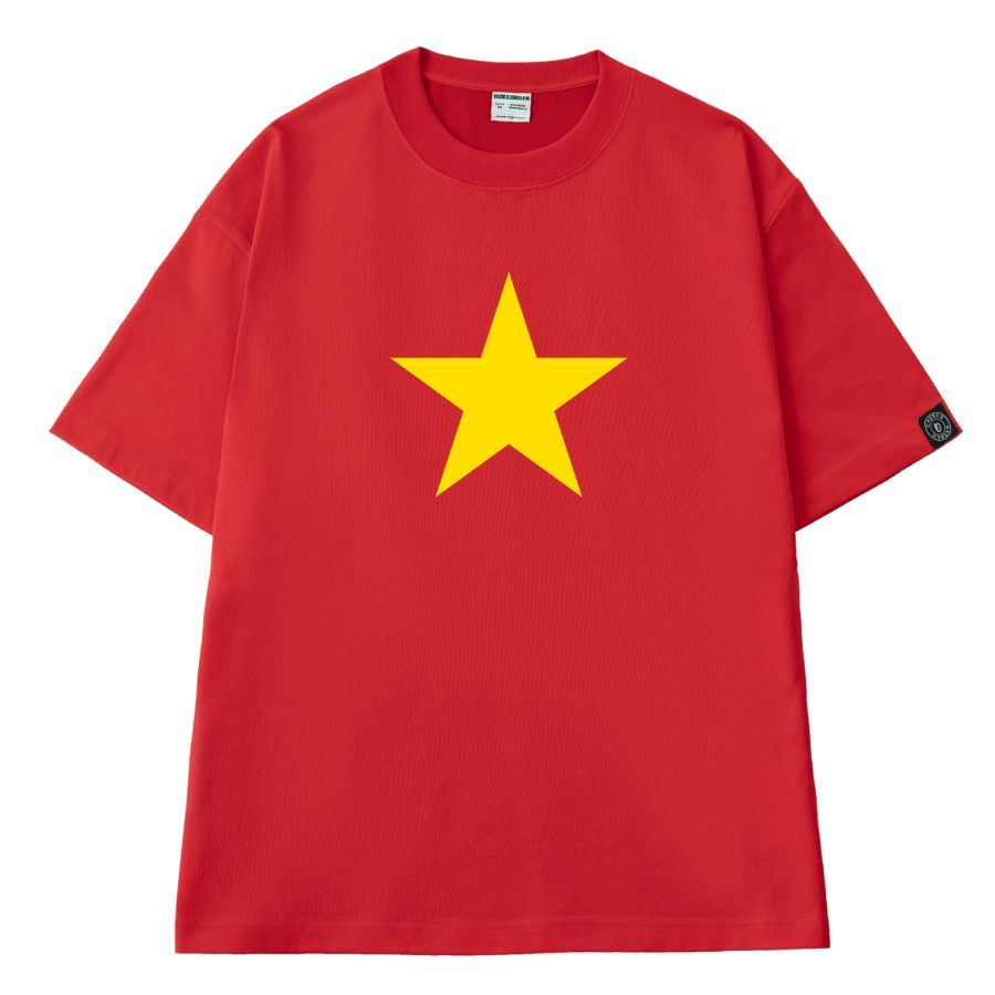 Áo Thun Cotton Unisex Ngôi Sao Vàng Lớn V2 - O1A139
