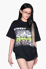 Áo Thun Unisex Streetwear, Cotton - O1A35