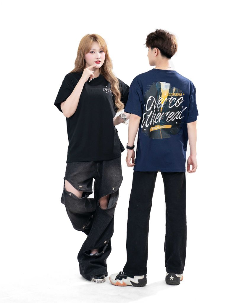 Áo T-shirt Cotton Nam Nữ Beautiful City Overco - O1A108