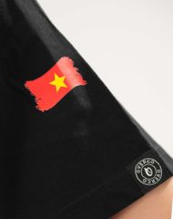 T-shirt Cotton Unisex In Cờ Việt Nam Tay - O1A107