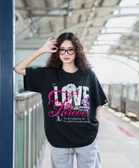 Áo Thun Unisex Love Forever Cotton Overco - O1A95