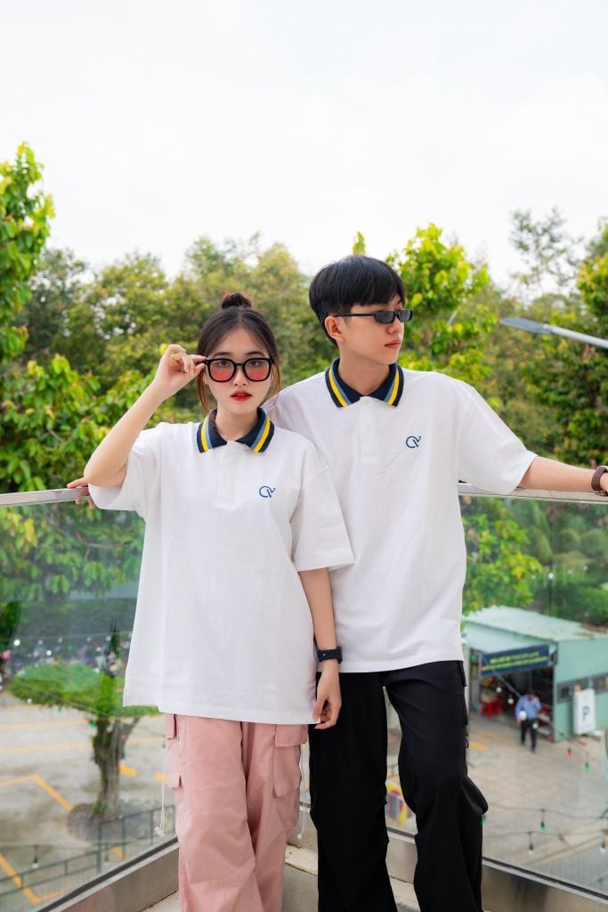 Áo Polo Nam Nữ Coordinated Collar  Overco - UNSPL001