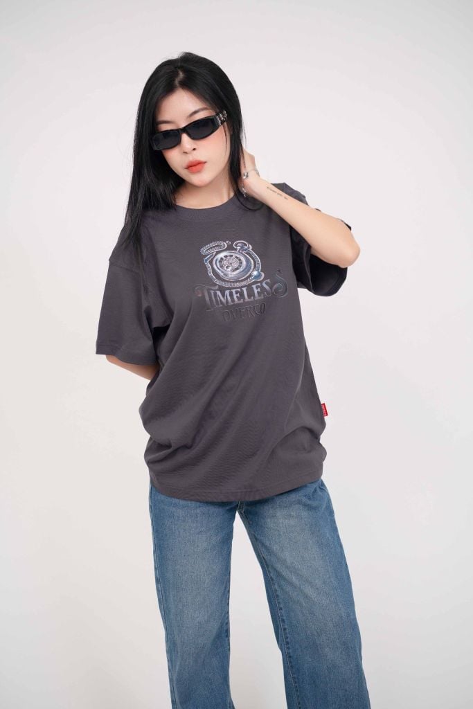 Áo T-shirt Cotton Nam Nữ Timeless Overco - O1A70