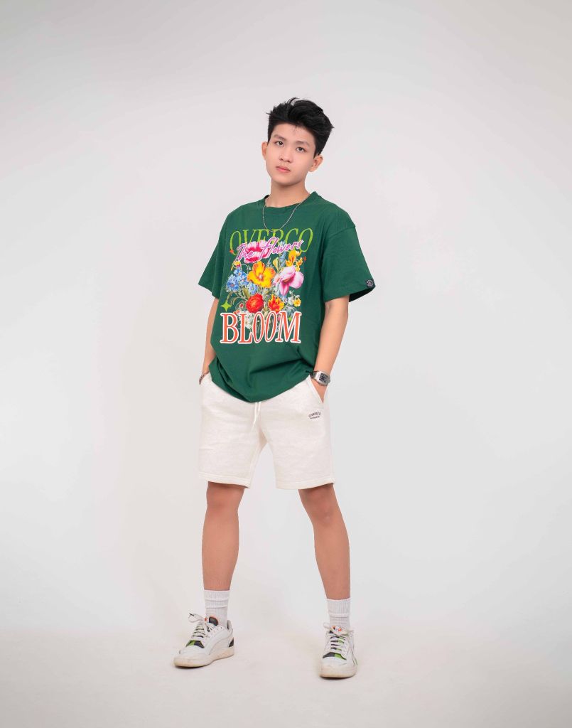 Áo Thun Unisex Flowers Bloom, Cotton - O1A66