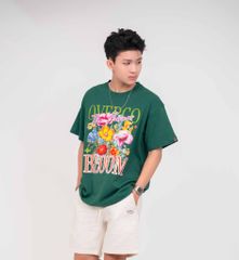 Áo Thun Unisex Flowers Bloom, Cotton - O1A66