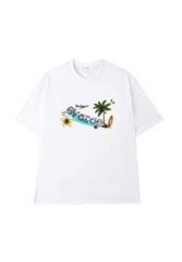 Áo T-shirt Vải Thun Lạnh Unisex Beach Overco - O1H4