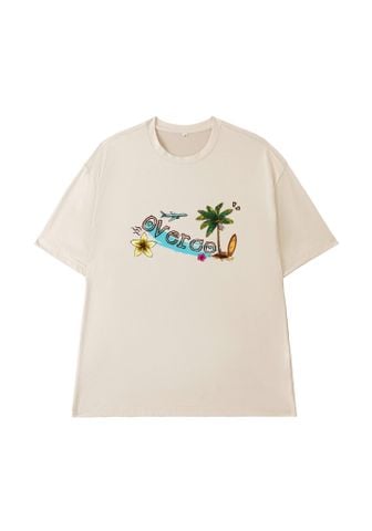 Áo T-shirt Vải Thun Lạnh Unisex Beach Overco - O1H4