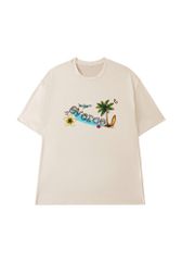 Áo T-shirt Vải Thun Lạnh Unisex Beach Overco - O1H4