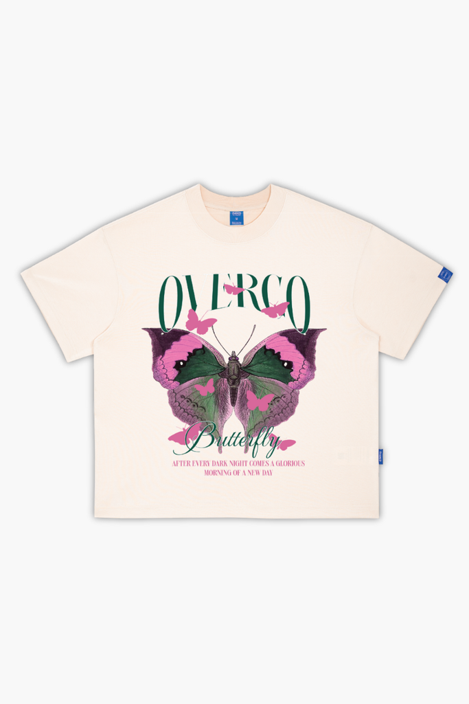 Áo Thun Boxy Unisex Butterfly Overco- O6A25