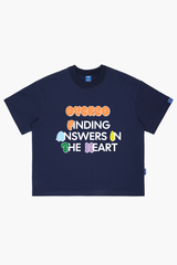 Áo Thun Boxy Unisex Finding Answers Cotton - O6A4