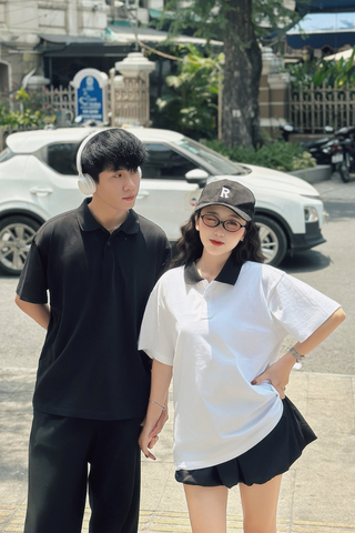 Áo Polo Unisex Trơn Basic Cotton Overco - O2A1