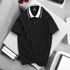 Áo Polo Cá Sấu Gai Cổ Phối  Overco - PPL2430