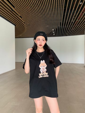 Áo thun Unisex Labubu Muốn Tăng Lương - O1A15