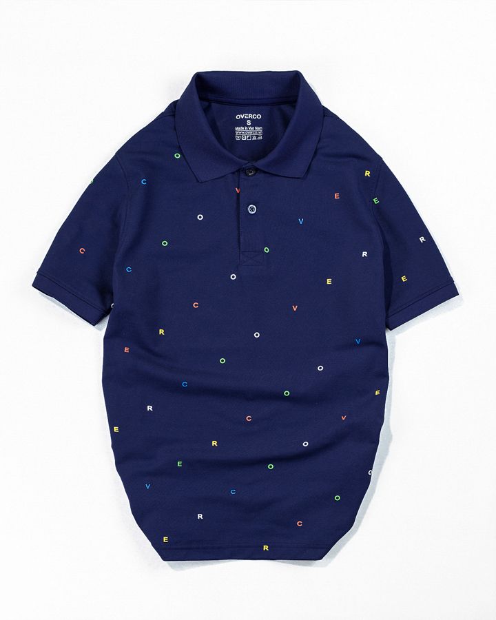 Áo Polo Nam Chất Liệu Cotton Usa Họa Tiết In Toàn Thân Types Overco - O2E2