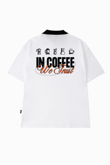 Áo Polo Cotton Unisex In Coffee Overco - O2A12