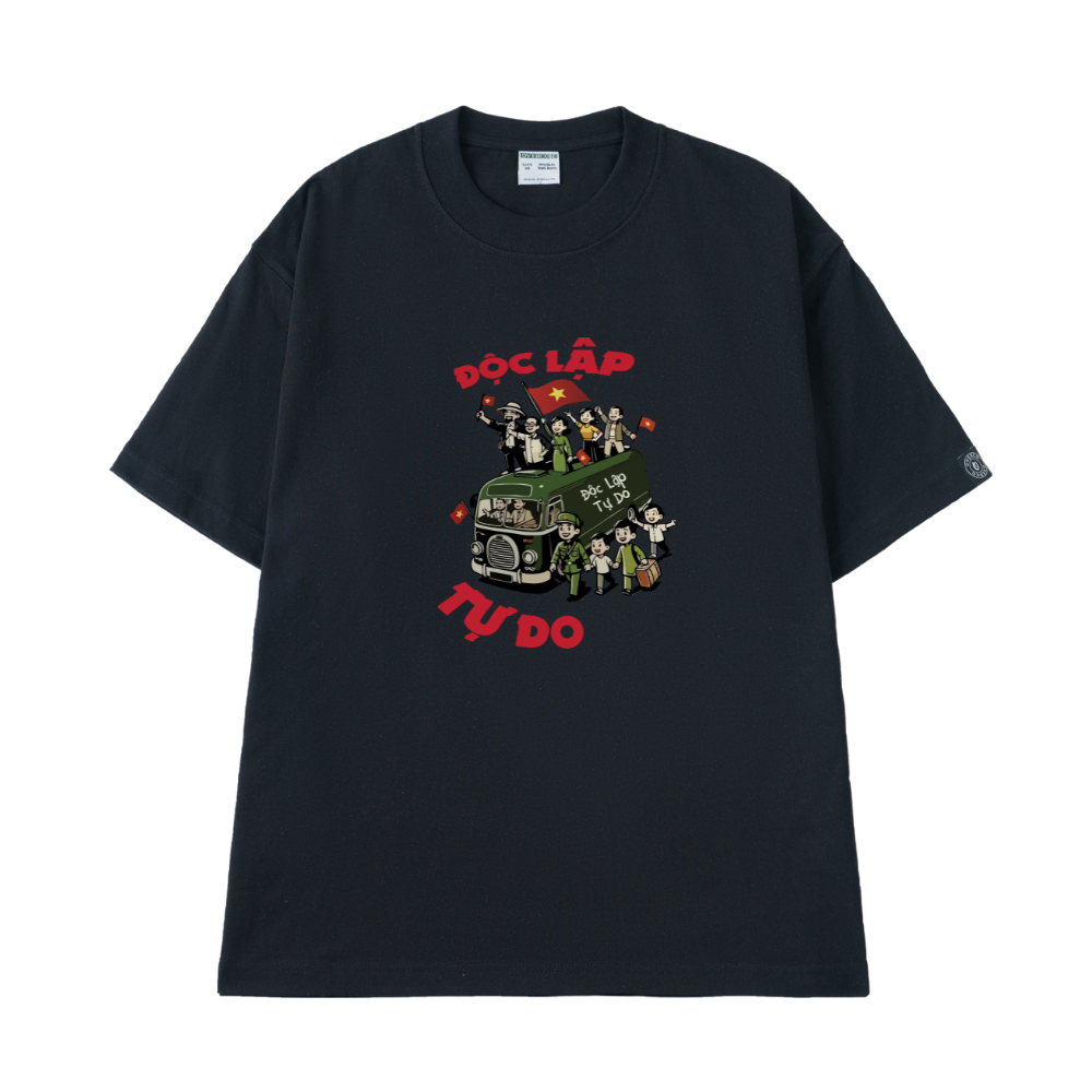 Áo T-shirt Cotton Unisex Chuyến Xe Độc Lập Tự Do Ver 1 - O1A159