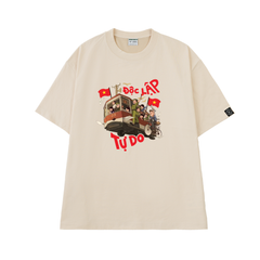 Áo T-shirt Cotton Unisex Chuyến Xe Độc Lập Tự Do Ver 2 - O1A160