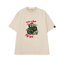 Áo T-shirt Cotton Unisex Chuyến Xe Độc Lập Tự Do Ver 1 - O1A159