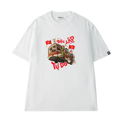 Áo T-shirt Cotton Unisex Chuyến Xe Độc Lập Tự Do Ver 2 - O1A160