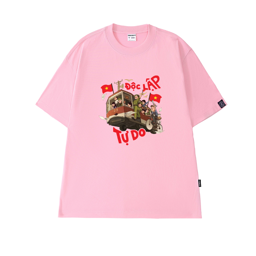 Áo T-shirt Cotton Unisex Chuyến Xe Độc Lập Tự Do Ver 2 - O1A160