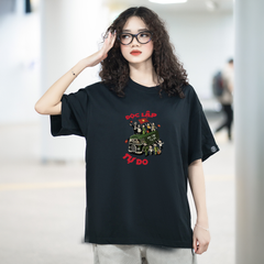 Áo T-shirt Cotton Unisex Chuyến Xe Độc Lập Tự Do Ver 1 - O1A159
