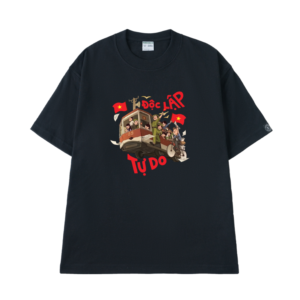Áo T-shirt Cotton Unisex Chuyến Xe Độc Lập Tự Do Ver 2 - O1A160
