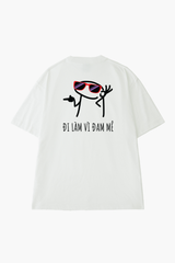 Áo Thun Unisex Cotton Chữ Lương 8 Chẹo - Đi Làm Vì Đam Mê O1A9B